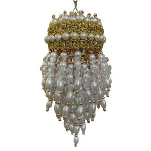 Vintage Faux Pearl Chandier Style Dangle Ornament